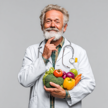 Літня пара готує разом здорову їжу